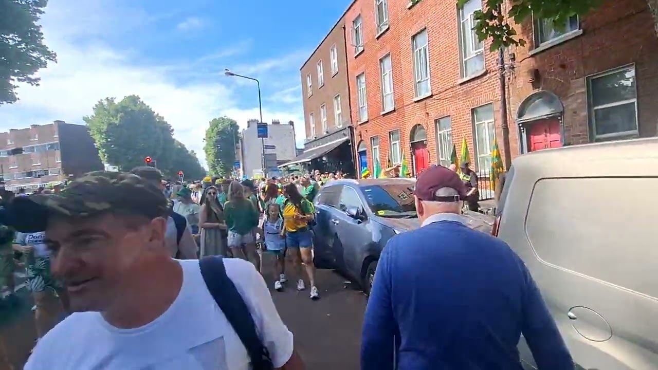 All Ireland Football Semi Final 2025 pre match. Donegal v Meath with crowd 80k+ 