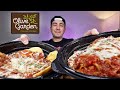 Olive Garden Mukbang + CHEESY Lasagna & MEAT SAUCE Ravioli