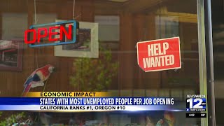 New study names California as the state with most unemployed people per job opening