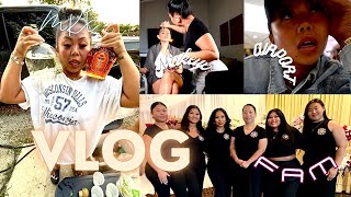 NESSA VLOG: MUA WORK, STUCK IN ATL AIRPORT, FAMILY + MORE