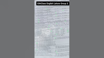 12thclass | English | Group 2 | 2024 | Paper | Lahore Board | Solve mcq #exam