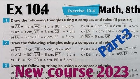 Class 8th Math Exercise 10.4 par-3| New course kpktbb and ptb 2023 SNC| Ex 10.4 Math 8 punjab 2022