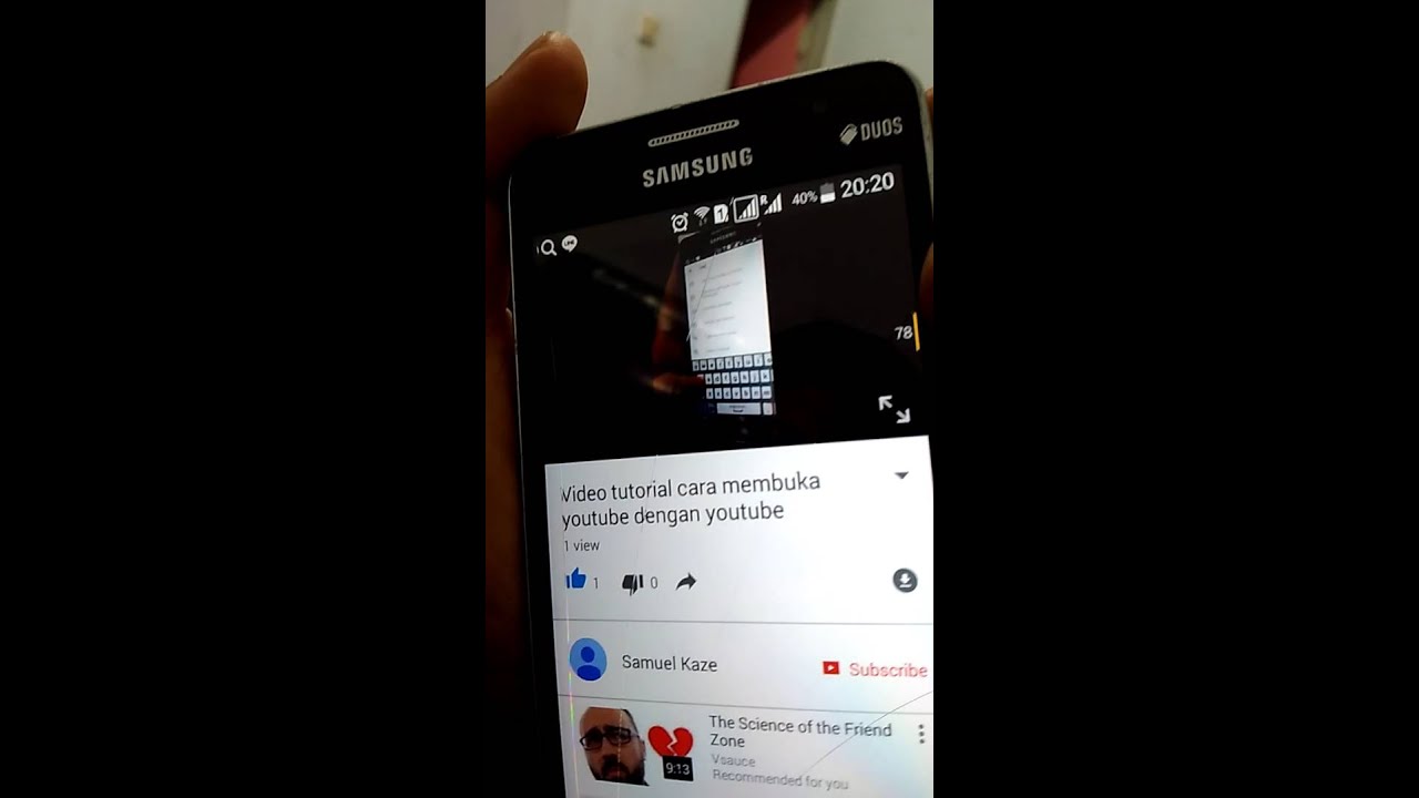 Video cara membuka youtube 