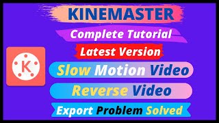 How to make reverse video and slow motion || Kinemaster with speed control and reverse option screenshot 1