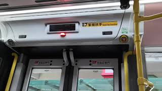 KMB L-49X ATENU1071 UD6420 @ 249X 落車門開關過程及沙田市中心報站