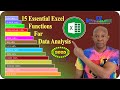 15 Essential Excel Functions For Data Analysis Step By Step Tutorial in 2025