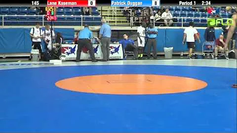 Junior 145 - Lane Kaseman (North Dakota) vs. Patri...