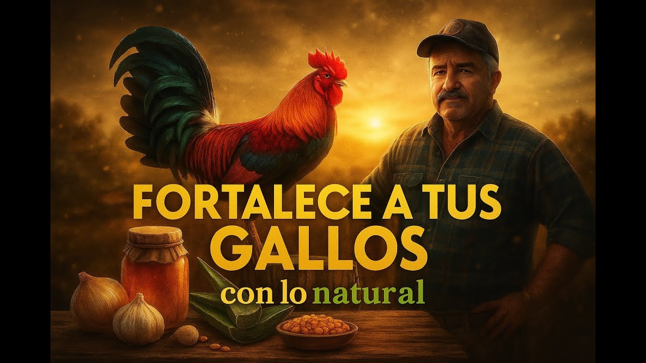 Así se fortalecen los gallos con lo natural