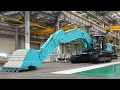 Kobelco excavators production in japan   factory tour