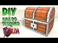 Como Fazer Baú do tesouro Zelda com Papelão - DIY -