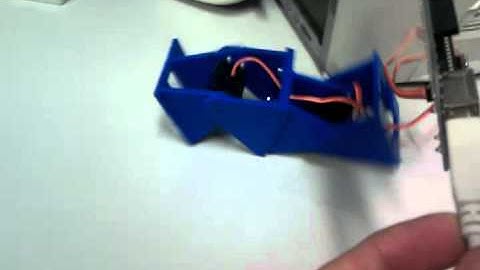 ArduSnake first test (3D printable modular robot)