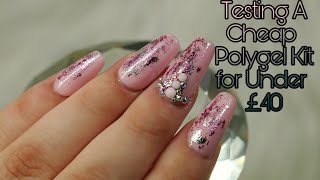 Testing Cheap Polygel Kit | Model Ones | Amazon Prime | Foil Nailart