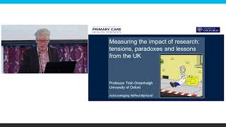 Trisha Greenhalgh Lecture - Measuring Impact