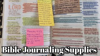 My Bible Journaling Supplies: Pens, Highlighters, Sticky Notes, Scrapbook Paper and More! Net Worth