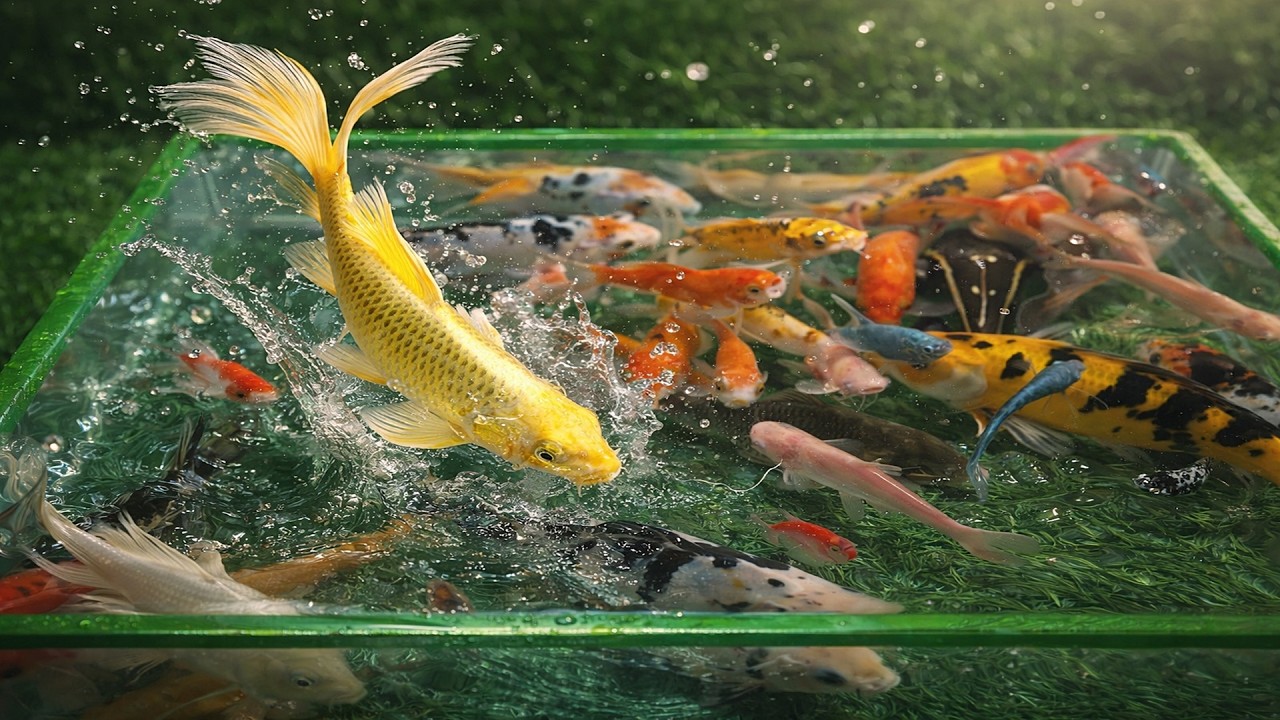 Unboxing Ikan Koi Slayer Cantik, Ikan Hias Warna Warni, Ikan Mas Koki, Ikan Glofish, Ikan Palmas