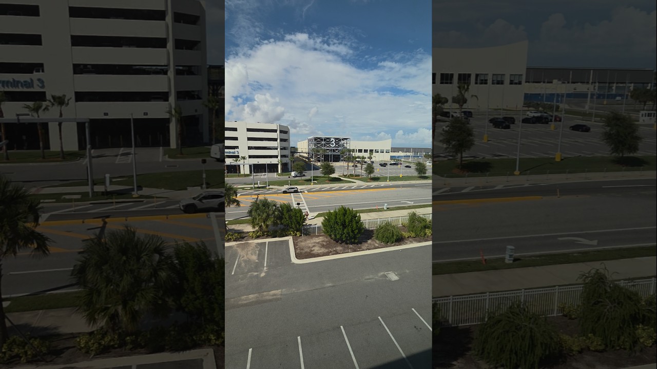The view from the Holiday Inn Express Port Canaveral across the street from Terminal 3! #cruise