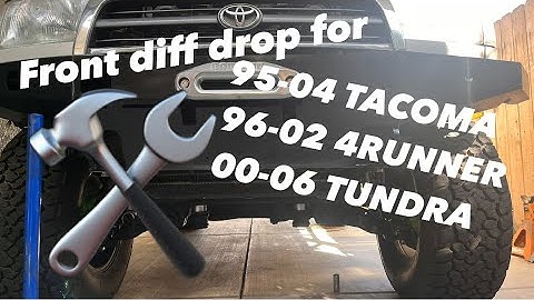 3rd Gen 4Runner 96-02, Tacoma 96-02 ,Tundra 00-06. Front diff drop install Trail-Gear!