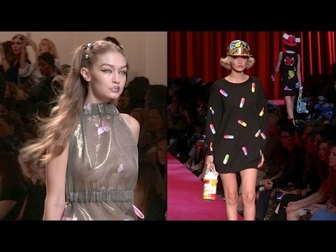 Gigi Hadid revealing COMPILATION of stunning dresses while on the runway at Milan’s Fashion Week