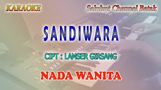 SANDIWARA ll KARAOKE BATAK SIMALUNGUN ll LAMSER GIRSANG ll NADA WANITA D=DO