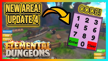 NEW ROOM AND SECRET CODE UPDATE 4 | Elemental Dungeons