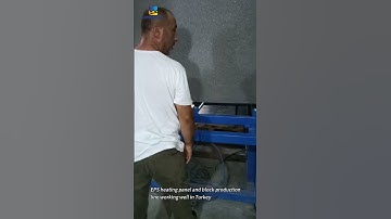 EPS heating panel and block production line working well in Turkey