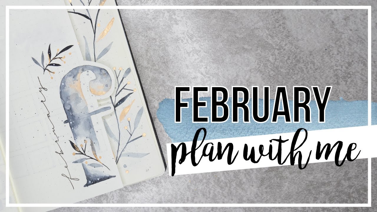 BULLET JOURNAL | Plan with me February leaves