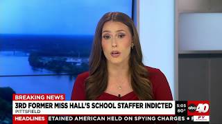 3rd Former Miss Halls School staffer indicted
3rd Former Miss Halls School staffer indicted
For more Local News from WGGB: https://www.westernmassnews.com/
For more YouTube Content: https://www.youtube.com/channel/UC5IEJQ2WAfueEyjnG3JYNtQ 3rd Former Miss Halls School staffer indicted