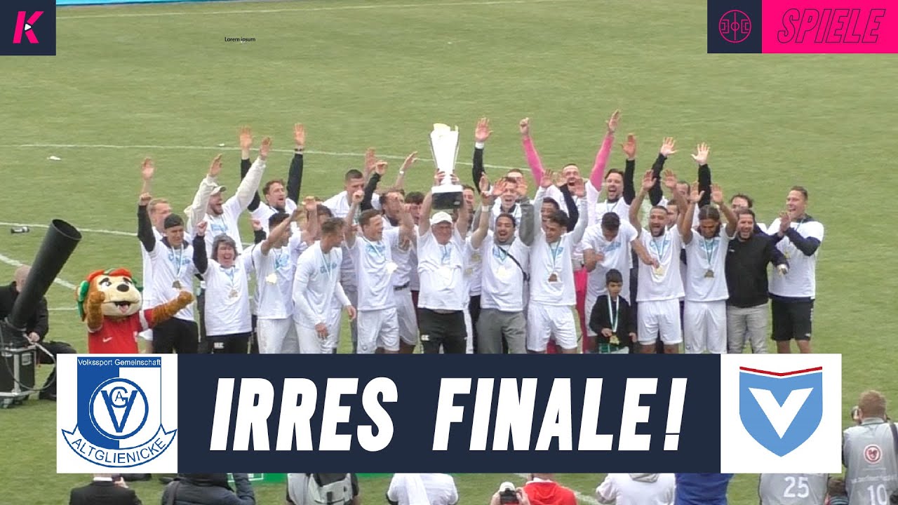 Viktoria mit unglaublichem Finish im Berliner Pokalfinale! | VSG Altglienicke – Viktoria Berlin