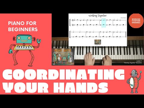 Playing Different Parts in Each Hand - Piano Lessons for Beginners #14