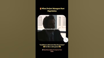 🔥 Project Managers Skills - #Confidence #Negotiation #communication