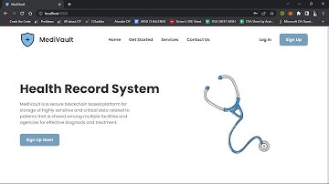 MediVault - EHR System Using Blockchain