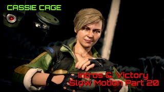 Mortal Kombat 11Cassie Cage Intros & Victory Slow Motion Part 20