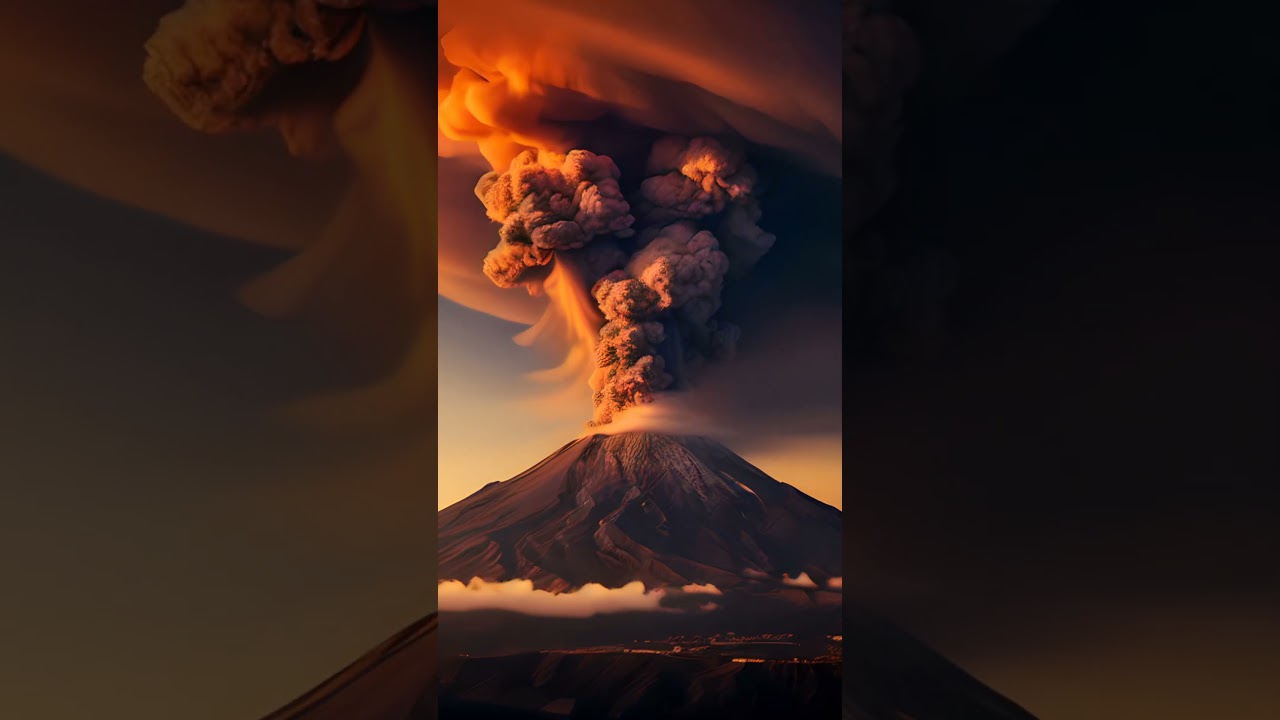 Ai generated Volcano 