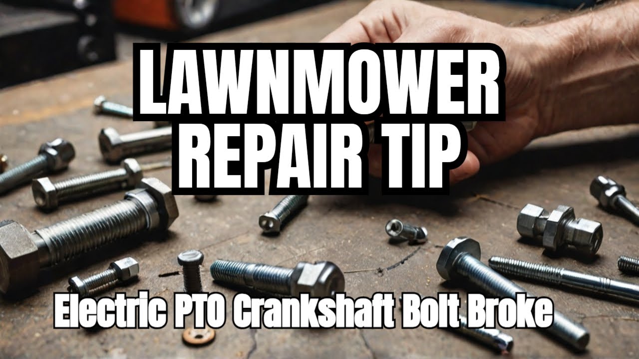 Bolt Broke Off In The Crankshaft On A Lawnmower. Now What? YouTube