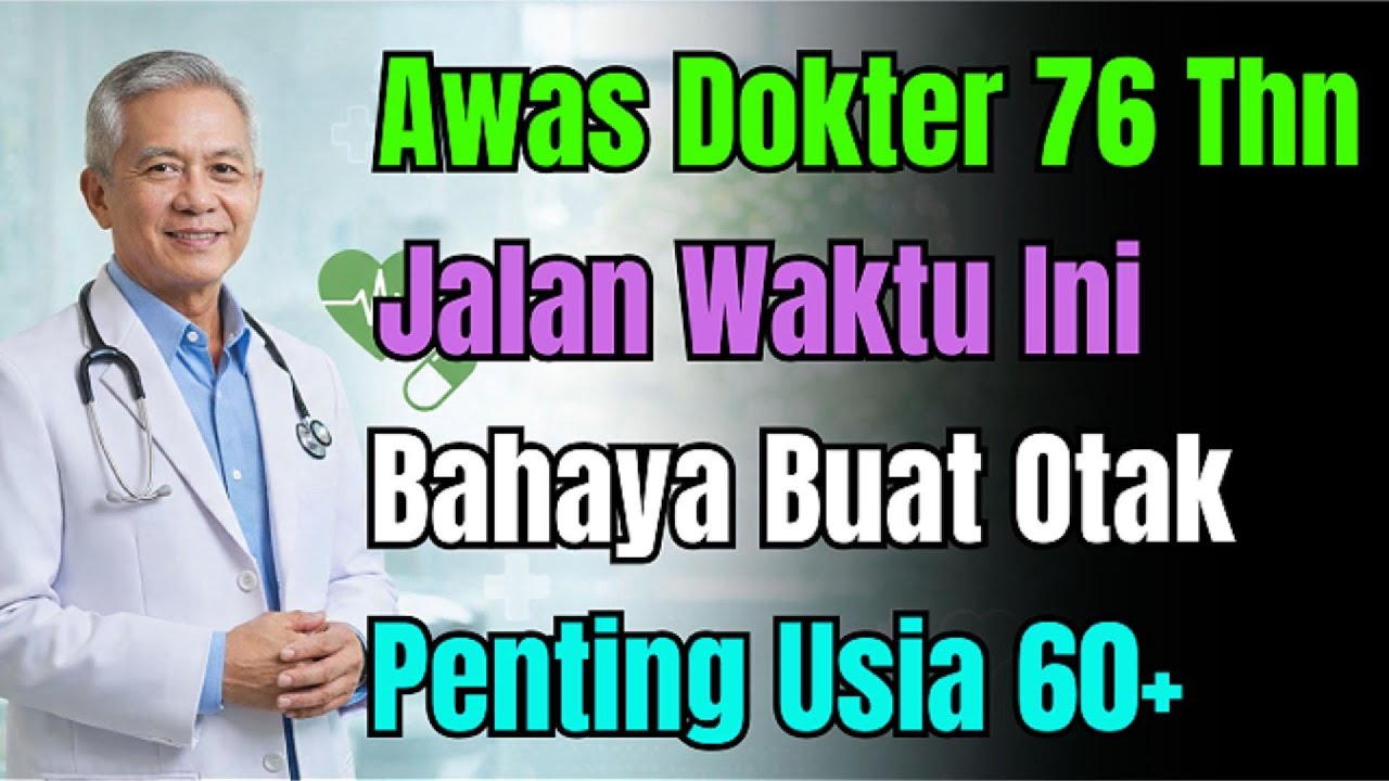 Waktu Terlarang Lansia 70+ Jalan Kaki! Awas Pembuluh Darah Otak Pecah, Risiko Stroke & Pikun Naik