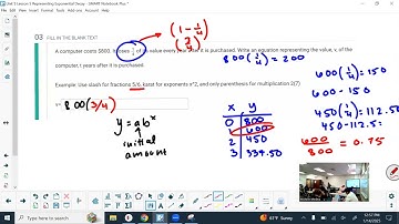 Unit 5 Lesson 5: Representing Exponential Decay Practice