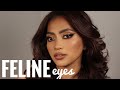 Bronzy Cat Eyes Makeup Tutorial on Bella Santiago | Claudia Neacsu