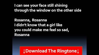 Toto - Rosanna  Lyrics chords