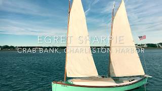 Egret Sharpie in Charleston Harbor