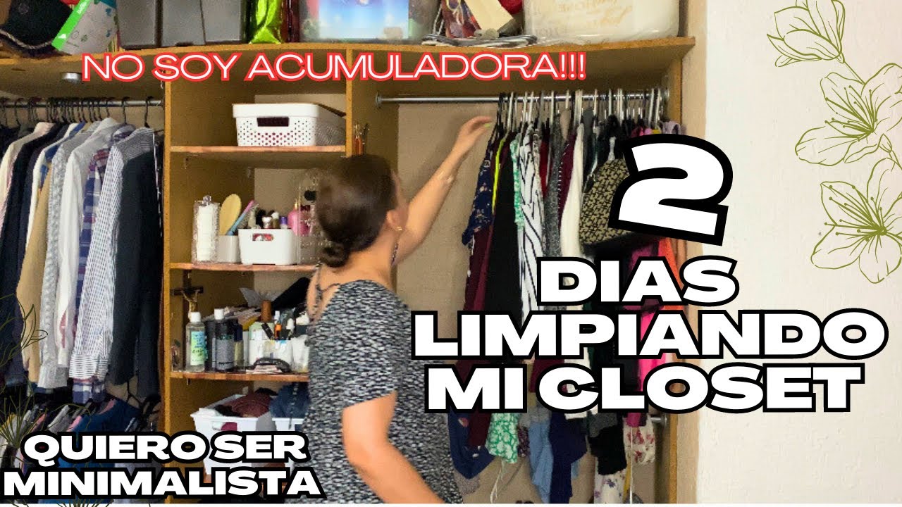 Como organizar y depurar un closet pequeño abierto y sin puertas🚪Resultado INCREIBLE🤎