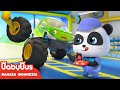 Mobil Monster Terluka Saat Berbalapan | Lagu Mobil Anak | Lagu Anak-anak | BabyBus Bahasa Indonesia