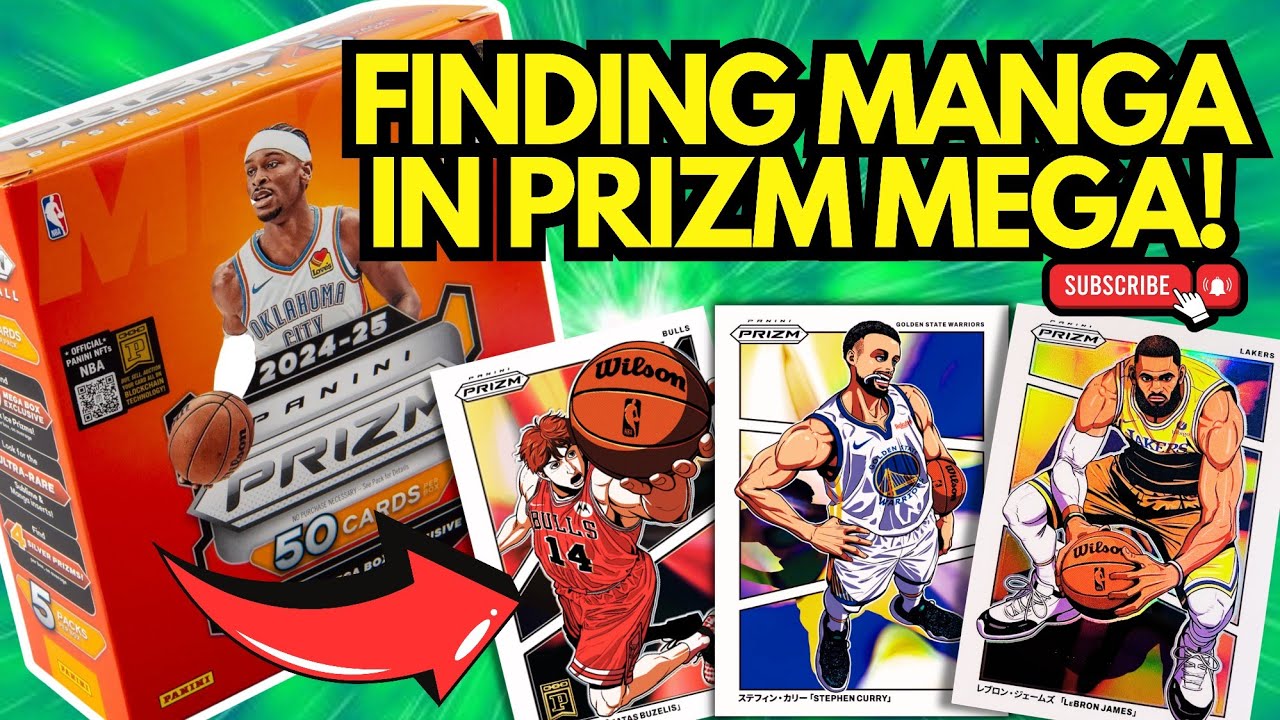 FINDING MANGA IN PRIZM MEGA! 2024-25 PANINI PRIZM MEGA WALMART BOX REVIEW + MAIL DAY from 