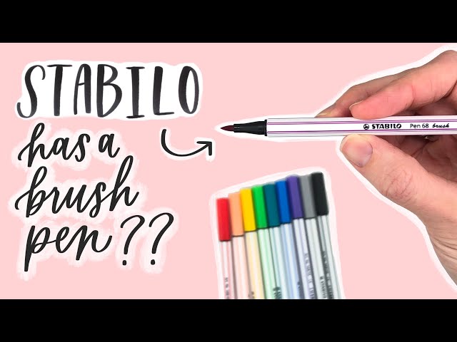 STABILO BRUSH PENS?? Are they worth the cost for hand lettering beginners?  