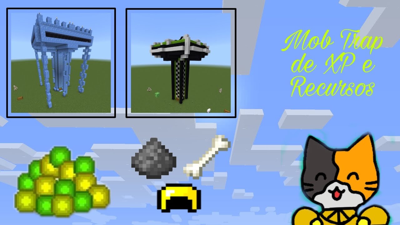 Minecraft Xp Drop Effect Como fazer uma Mob Trap(farm de XP e drops de monstros) no Minecraft ...