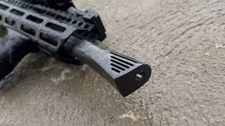NERO 762 AR10 Muzzle Brake, 3D Printed Inconel NERO 762 AR10 Muzzle Brake, 3D Printed Inconel