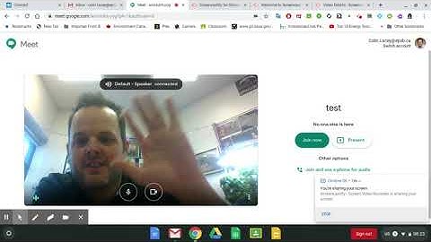 Screencastify and Google Meet