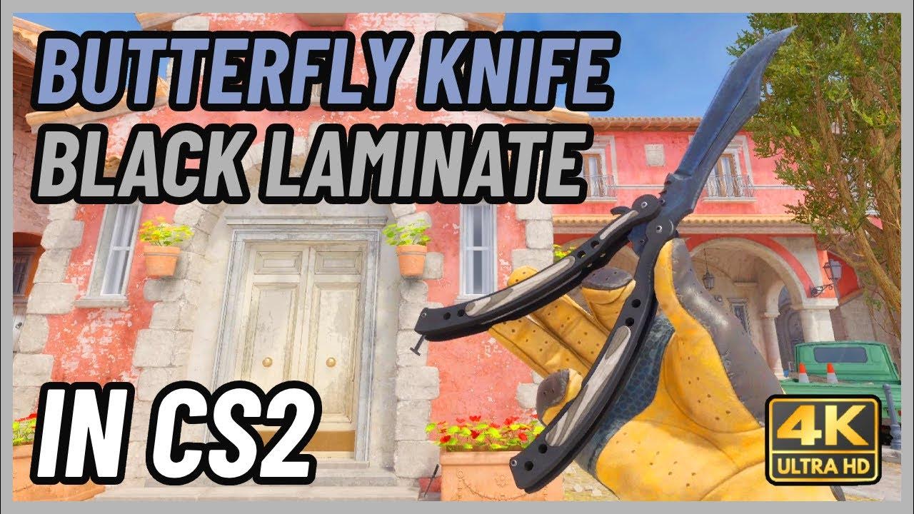 CS2 Butterfly Knife Black Laminate CS2 Knife InGame Showcase [4K] YouTube