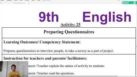 Bridge Course 9th English 25-Activity