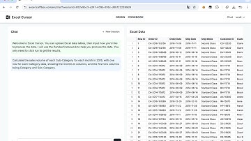 A demo video of Excel Cursor.