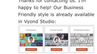 Business Friendly Is On Vyond Studio.